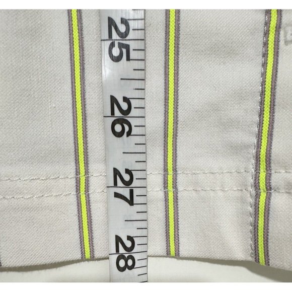 Banana Republic Dress 8 Striped Button Front Removable Strap Cotton Linen Blend - Picture 10 of 10